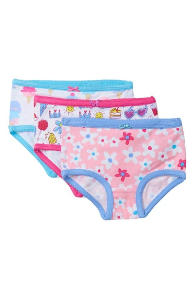 Hatley Kids' Summer Prints 3-pack Assorted Hipster Briefs In White