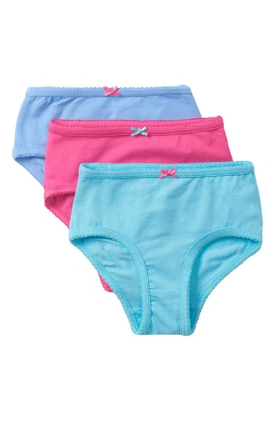 Hatley Kids' Solid 3-pack Assorted Briefs In Pink
