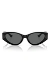 Versace Womens Black Ve4454 Logo-embellished Acetate Sunglasses In Black