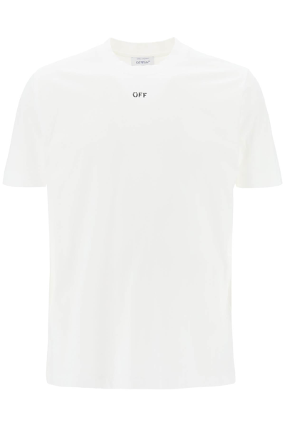 Off-white Crew-neck T-shirt With Off Print