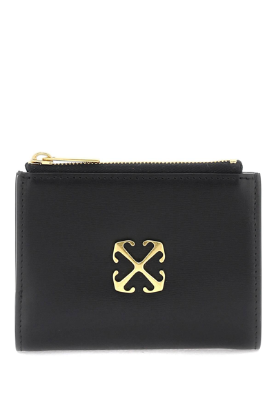 Off-white Jitney Bi-fold Wallet Women In Black No Color (black)