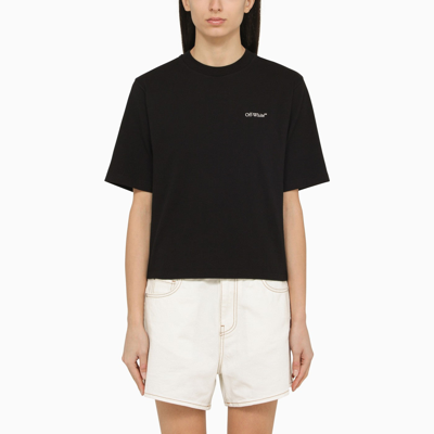OFF-WHITE OFF WHITE™ BLACK T SHIRT WITH ARROW X RAY MOTIF