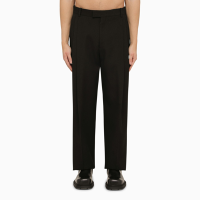 OFF-WHITE OFF WHITE™ BLACK VIRGIN WOOL TROUSERS