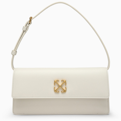 Off-white White Leather Handbag With Logo