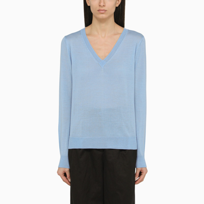 P.a.r.o.s.h. V-neck Sweater In Light Blue