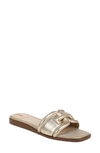 Sam Edelman Irina Slide Sandal Gold Leaf Leather