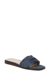 Sam Edelman Irina Slide Sandal Blue Stone