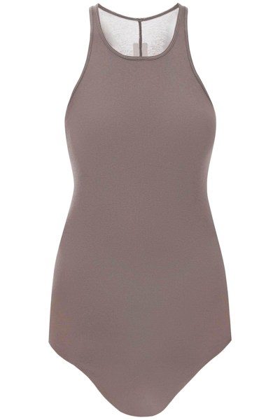 Rick Owens Jersey Tank Top In Gray