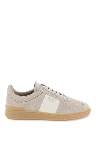 Valentino Garavani Suede Trainers In Neutrals