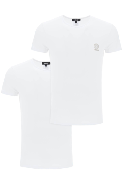 Versace Medusa Underwear T Shirt Bi Pack In White