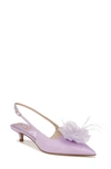 Sam Edelman Faye Kitten Heel Slingback Pump In Orchid Blossom