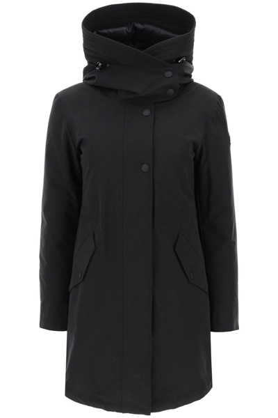 Woolrich John Rich & Bros Artic Parka In A Cotton Blend In Black