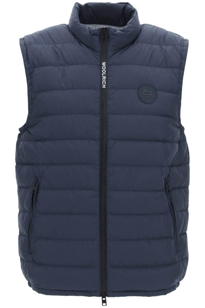 Woolrich Sundance Puffer Vest In Blue