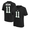 Nike Big Boys And Girls  A.j. Brown Black Philadelphia Eagles Player Name And Number T-shirt In Black