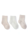 Barefoot Dreams Kids' 3-pack Socks In Pink