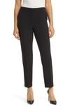 Anne Klein Women's Grace Mid Rise Straight-leg Ankle Pants In Anne Black