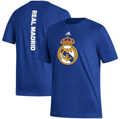 Adidas Originals Adidas Blue Real Madrid Vertical Back T-shirt