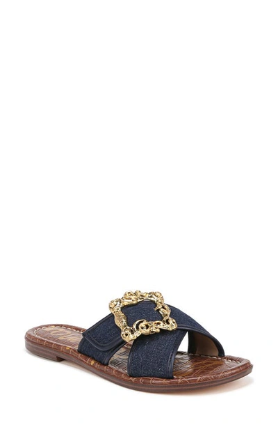 Sam Edelman Gracyn Slide Sandal Hudson Navy In Blue