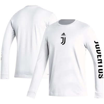 Adidas Originals Adidas White Juventus Team Crest Long Sleeve T-shirt