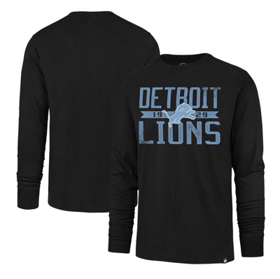 47 ' Black Detroit Lions Wide Out Franklin Long Sleeve T-shirt
