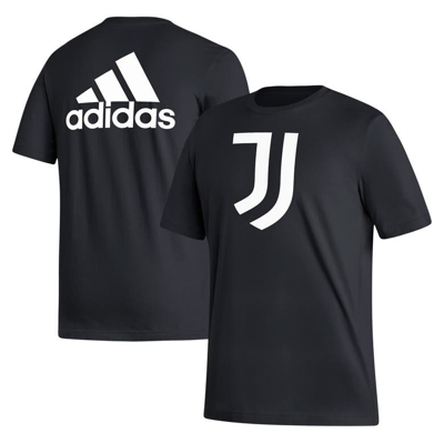 Adidas Originals Adidas Black Juventus Three-stripe T-shirt