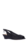 J. Reneé Malorie Slingback Wedge Sandal In Black