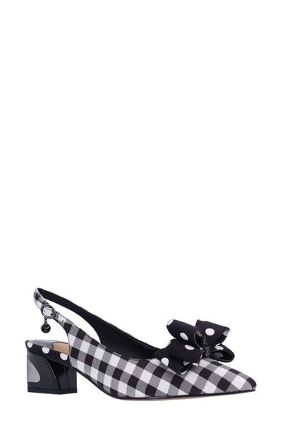 J. Reneé Kimma Pointed Toe Pump In Black/ White