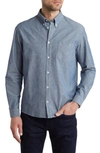 APC EDOUARD ORGANIC COTTON CHAMBRAY BUTTON-DOWN SHIRT