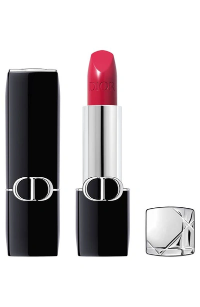 Dior Rouge  Refillable Lipstick 766 Rose Harpers 0.12 oz / 3.5 G In 766 Rose Harpers/satin
