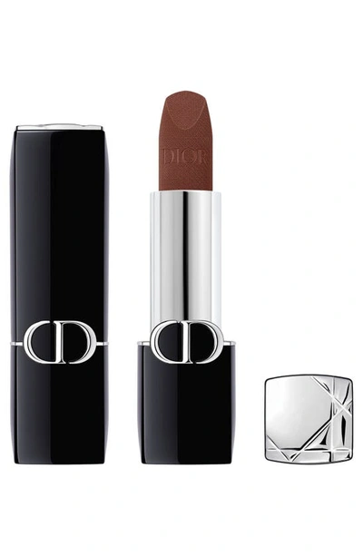 Dior Rouge  Refillable Lipstick 400 Nude Line 0.12 oz / 3.5 G In 400 Nude Line/velvet