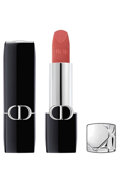 Dior Rouge  Refillable Lipstick 772 Classic Rosewood 0.12 oz / 3.5 G In 772 Rosewood/velvet