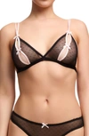 Von Follies By Dita Von Teese Coquine Open Bralette In Black