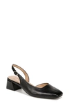 Naturalizer Jayla Half D'orsay Slingback Pump In Black Leather