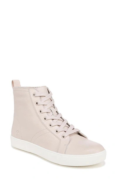 Naturalizer Morrison-hi Water Resistant High-top Sneakers In Linen Rose Leather