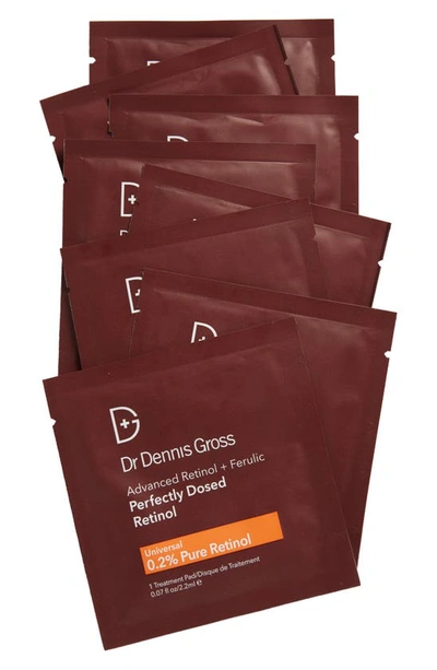 Dr. Dennis Gross Skincare Advanced Retinol + Ferulic Perfectly Dosed Retinol Universal 0.2% 8 Treatments / Pack In White