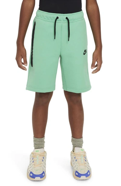Nike Tech Fleece Big Kids' (boys') Shorts In Green