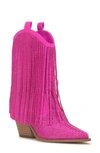 Jessica Simpson Paredisa Fringe Western Boot In Valley Pink
