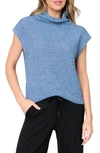 Gibsonlook Funnel Neck Sweater In Denim Blue