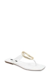 Bcbgmaxazria Kima Flip Flop In White
