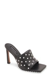 Bcbgmaxazria Porsha Slide Sandal In Black Leather