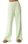 Electric & Rose Tanner Waffle Knit Cotton Lounge Pants In Lime