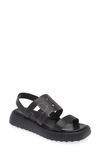 Tod's Kate Chain Detail Slingback Sandal In Nero