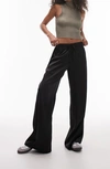 Topshop Wide Leg Pant In Black In Black