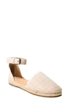 Minnetonka Prima Espadrille Sandal In Tan Herringbone