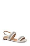 Johnston & Murphy Lilly Sandal In Bone Glove