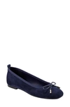 Marc Fisher Ltd Ubet Ballet Flat In Dark Blue