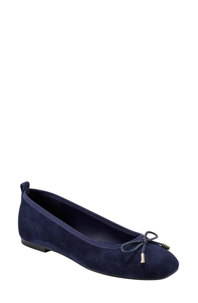 Marc Fisher Ltd Ubet Ballet Flat In Dark Blue