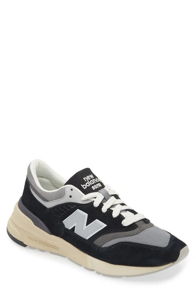 New Balance 997r Trainer In Black/ Shadow Grey