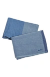 Our Place Set Of 2 Double Dish Towels In Blue Salt