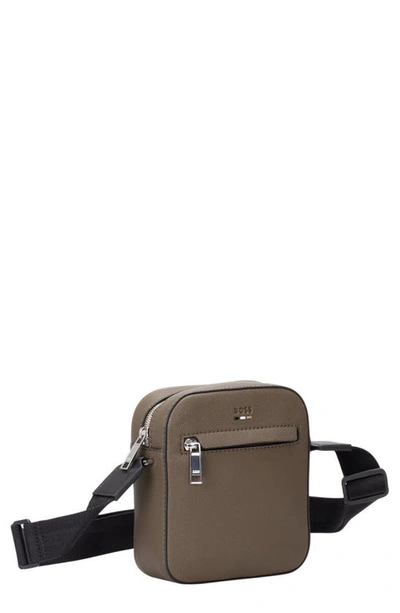 Hugo Boss Ray Messenger Bag In Open Brown